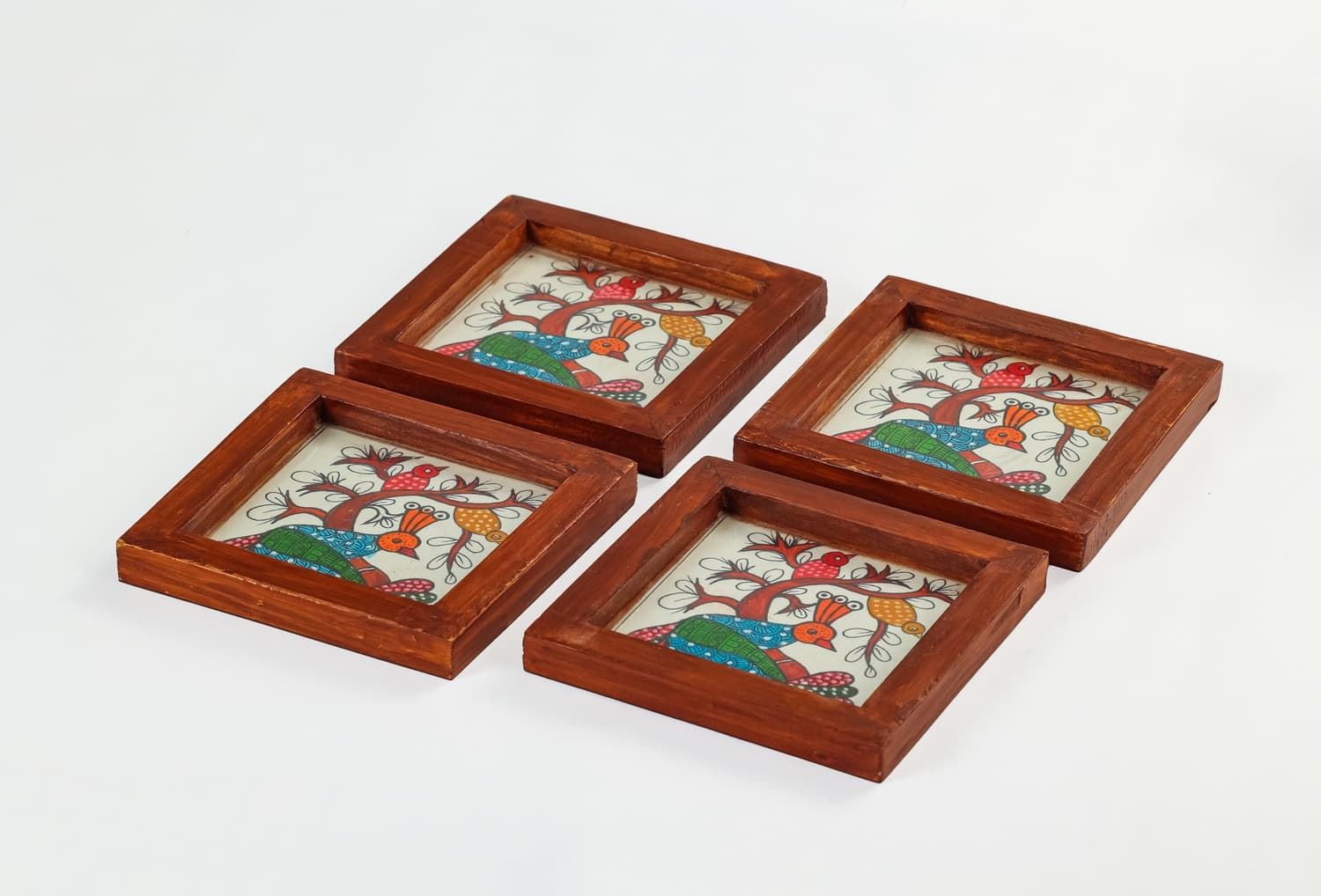 Hand-Painted Coasters (Set of 4)