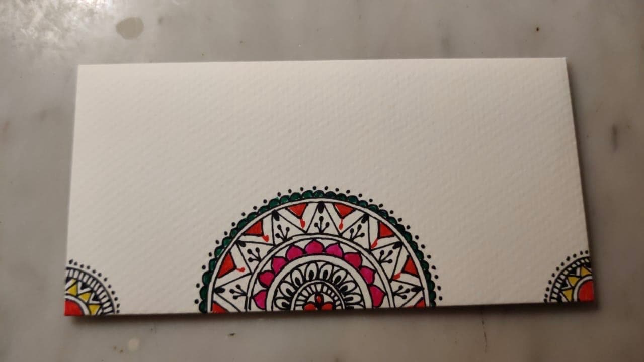 Hand-Painted Mandala Gift Envelopes — Set Of 5