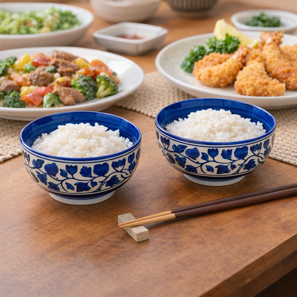 Ceramic Multi-Utility Bowls – Blue Floral Design, Set Of 2 (125ml Each)